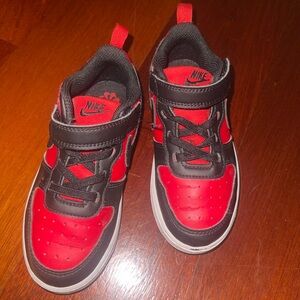 Red and black toddler Nike